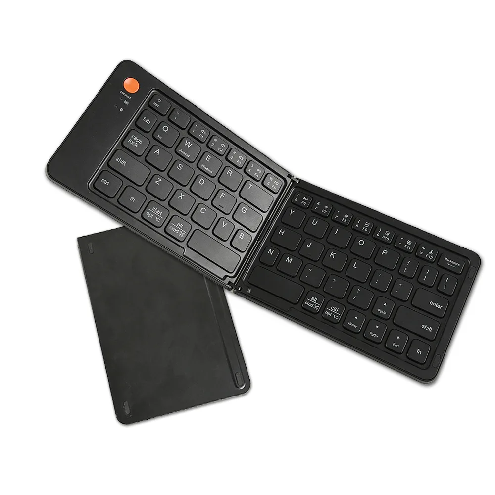 New Bluetooth Wireless Keyboard Foldable Folding Wireless Keyboard For iPad Tablet Smartphone
