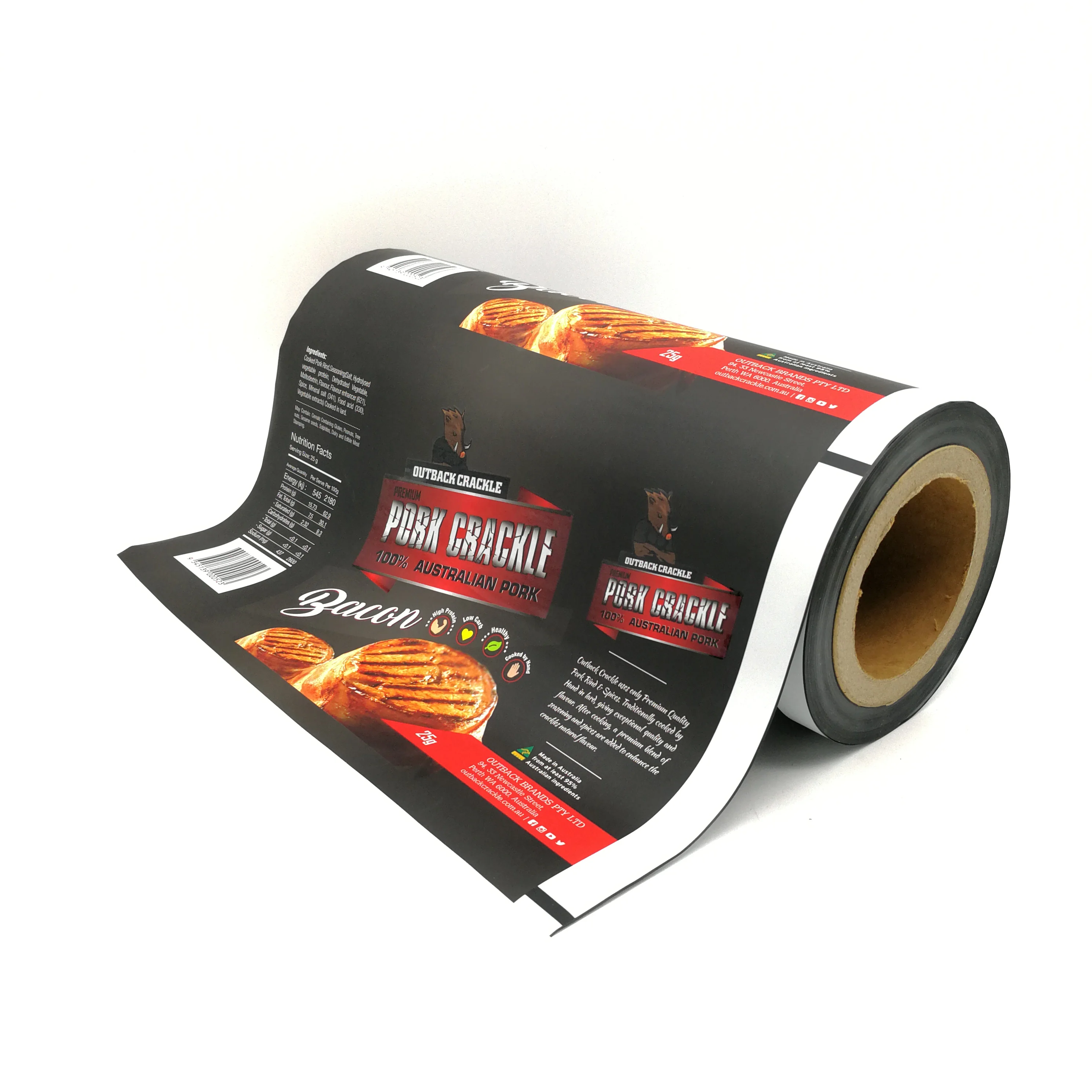 Custom Moisture Proof Printed Design Biscuits Coconut Chip Plastic Packaging Food laminated Roll Film
