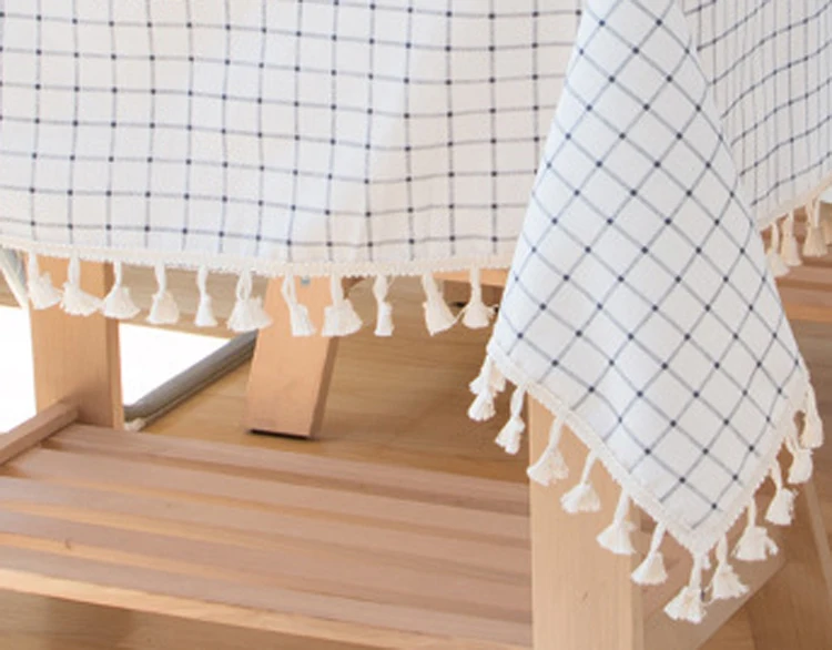 Hot sale  tartan design check pattern table cloth cover for home decoration