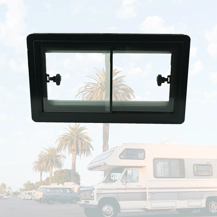 Modern Design Camper Accessories Two Side Sliding Camper Sliding Window 900*450 mm with Insects Screen