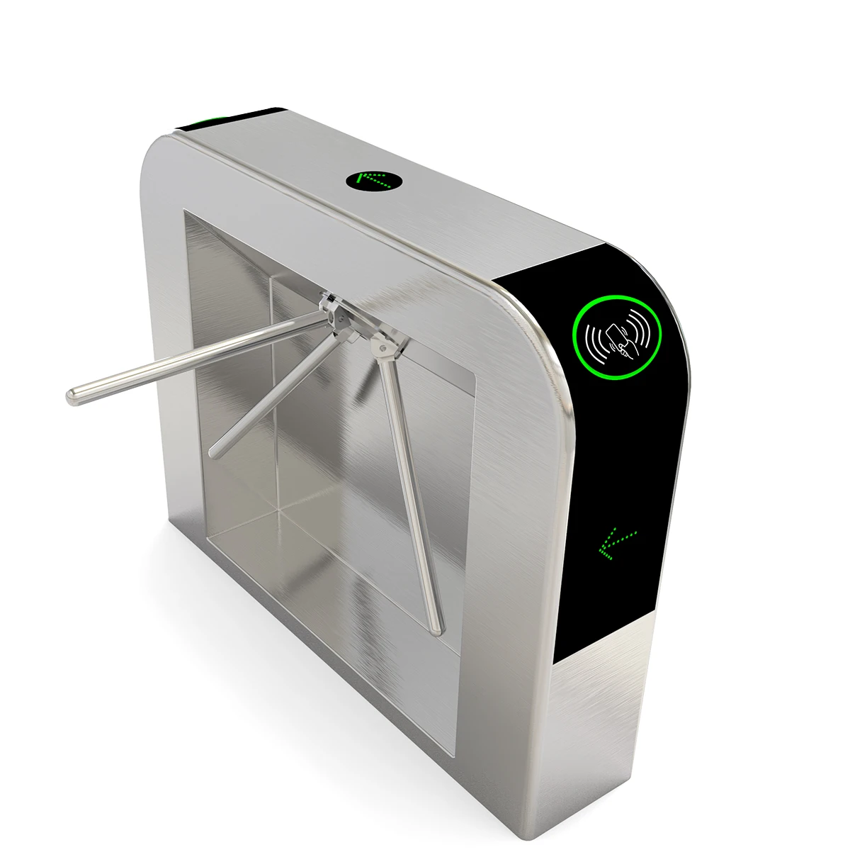 Трипод с высокой талией, турникет для пешеходного контроля доступа, соленоидный замок, штатив с поворотным рычагом