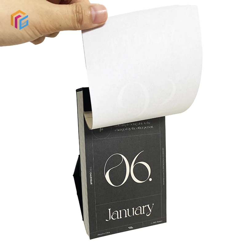 Custom Jacket Stand 2024 2025 Motivational 365 Inspirational Daily Flip Table Desk Calendar With Magnet