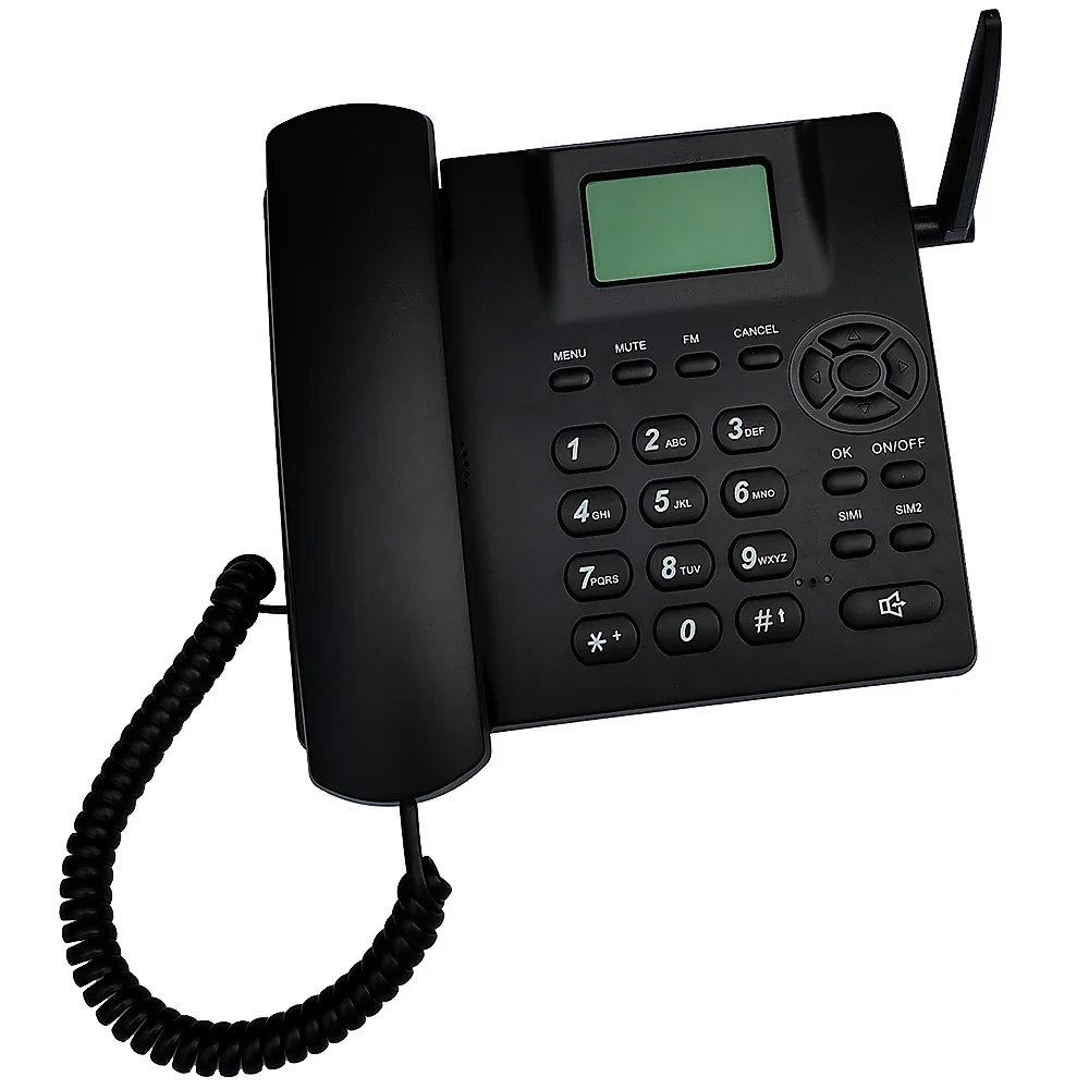 FM radio dual sim 4g volte lte wireless landline phone with sim card