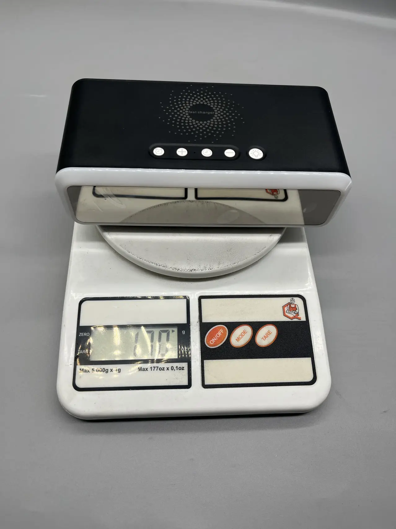 New multifunctional 15W wireless fast charging time temperature display alarm clock adjustable night light wireless charger