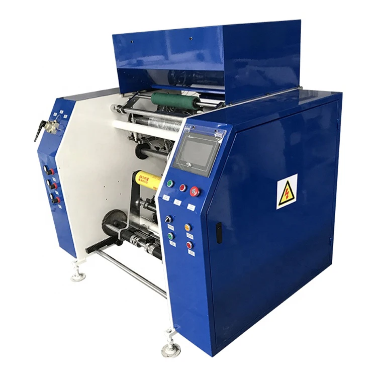 Automatic Aluminum Foil Roll Rewinder Automatic House Foil Roll Slitter Rewinding Machine