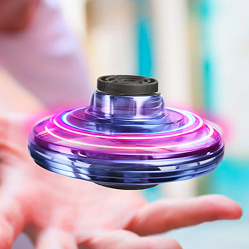 2024 New Products Magic Flying Spinner Kids Relaxing Stress Toys Fly Nova Steering Ufo Aircraft Mini Finger Tip Gyroscopes