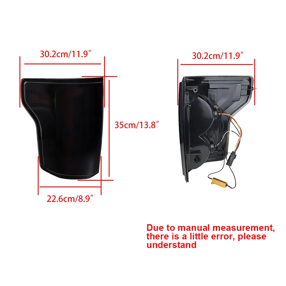 Atubeix Tail Light Brake Lamps Pickup Truck LED Driver /Passenger Side Compatible with Ford F150 f 150 2018-2020