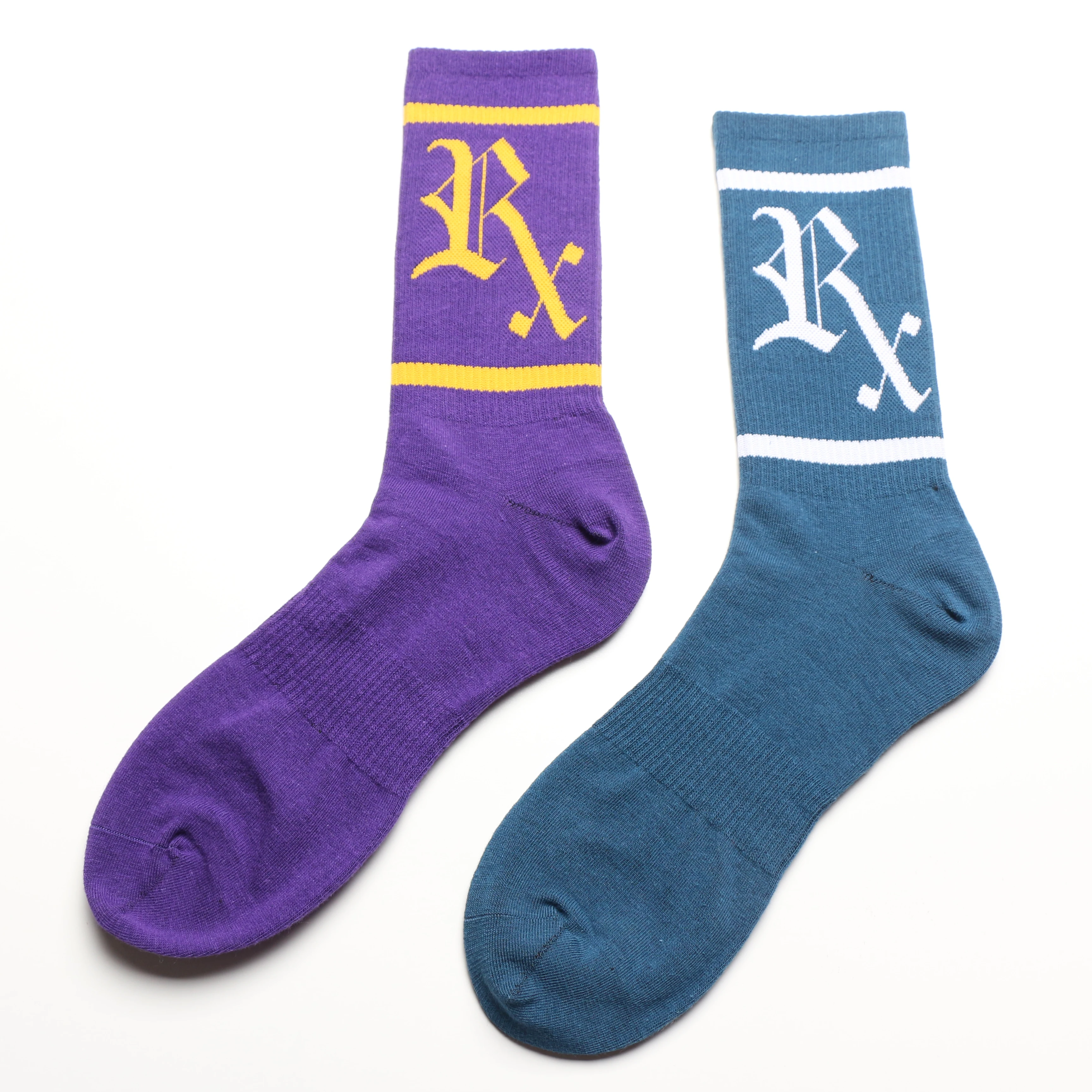 Wholesale Premium Woman Crew Customised Thick Womens Pink Ladies Athletic Girl Design Custom Logo Brand  Women Slouch Socks