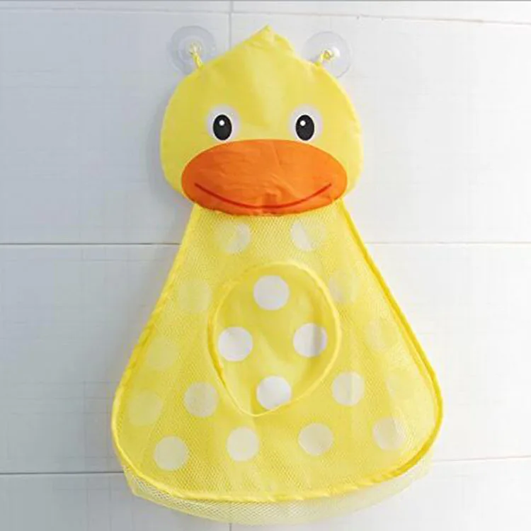 ZQ49 Kids Bath Toys Organizer Superior Quality Tub Toy Storage Mesh Shower Organizer Set With Anti-Slip Suction Cups Organizer