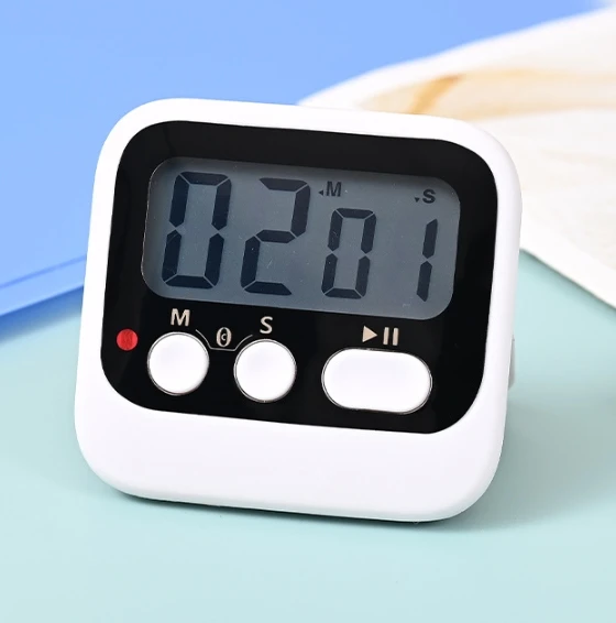 Mini magnetic digital kitchen timer pocket digital kitchen timer plastic countdown refrigerator magnet timer