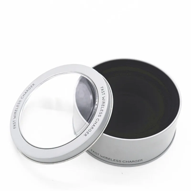 Amazon Top Seller  Kitchen Home Tool Iron Box Metal Round  Candy Sweet Cans Tea Container Clear Lid window