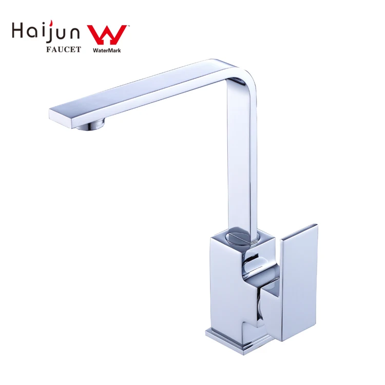 квадратный водяной знак Смеситель для кухни черный DR Brass Sink