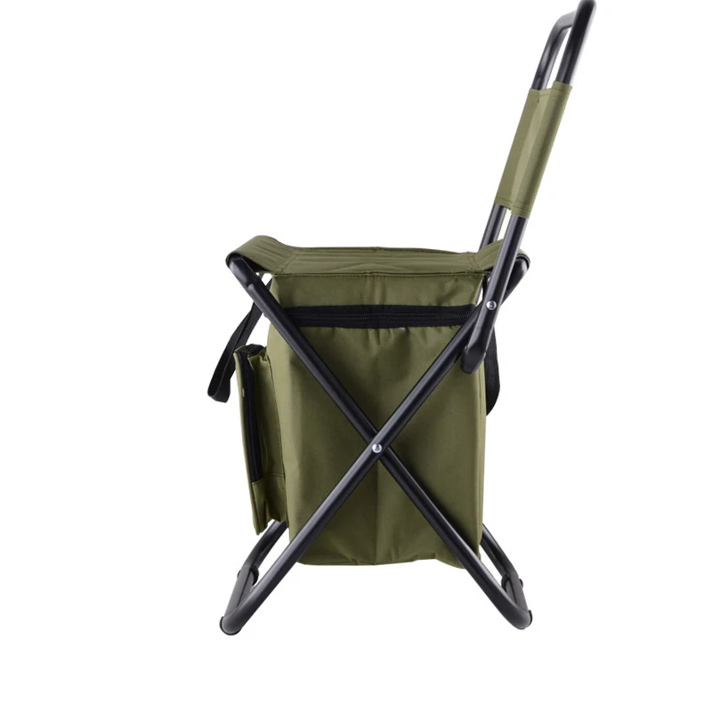 Camping Fishing Stool Cheap Leisure Beach Chair Outdoor Portable Collapsible Seat Comfortable Backpack Folding Cooler Bag Chair