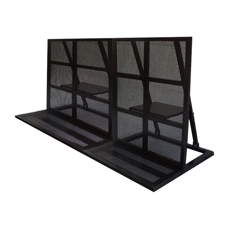 Easy Assembly Foldable Metal Crowd Control Barrier Stage Performance Security Fence Concert Stage barricade
