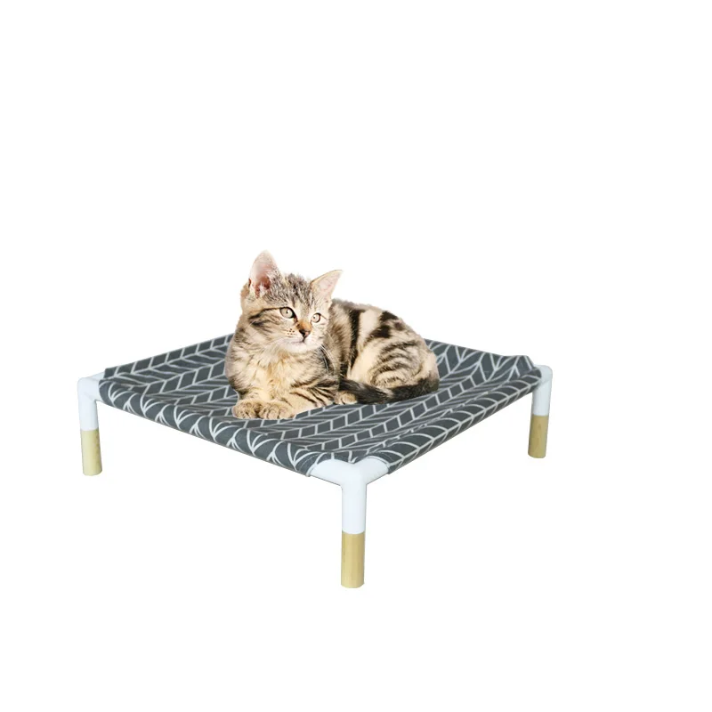 Bedsure Elevated Dog & Cat Bed Cot Stable Frame with No-Slip Feet Durable Supportive Teslin Mesh Recyclable & Breathable