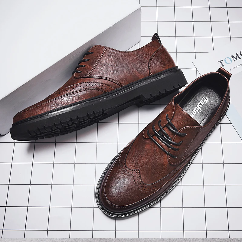 
2020 новейший стиль офисная деловая мужская кожаная обувь оптом по индивидуальному заказу модная удобная прочная мужская модельная обувь 