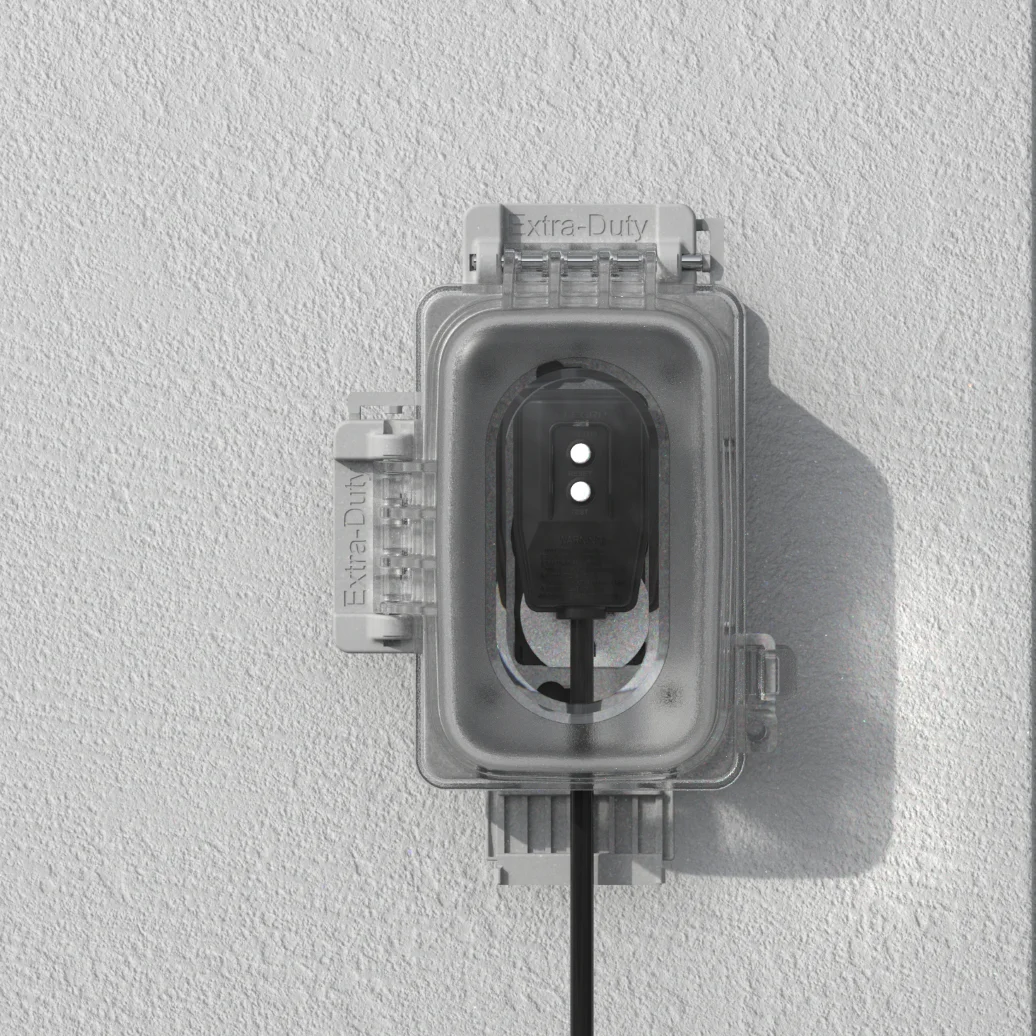 15 Amp 120V Auto Reset 2 Pin Power Cord UL listed Outdoor Heavy Duty gfci Plug Extension Cord