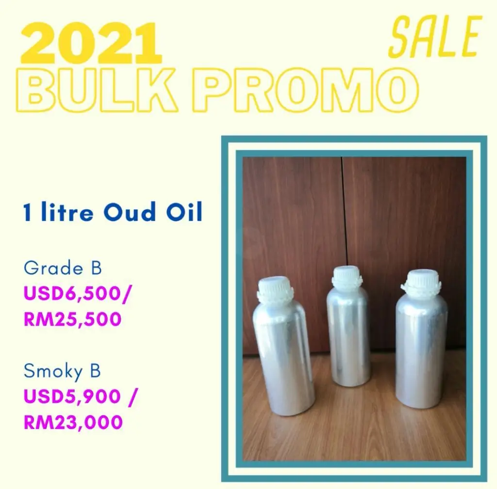 [BULK SPECIAL] 1Liter B Grade & Smokey B Grade Pure Oud Oil in Aluminium Bottle Well-Sealed + Air Freight (20% Off, T&C Apply)
