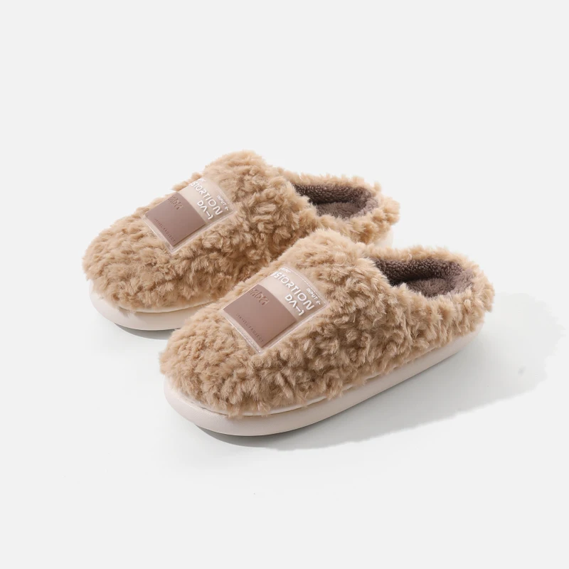 color transparent Series wholesale slippers, home warm slippers, indoor couple slippers - slipper teddy bear slippers
