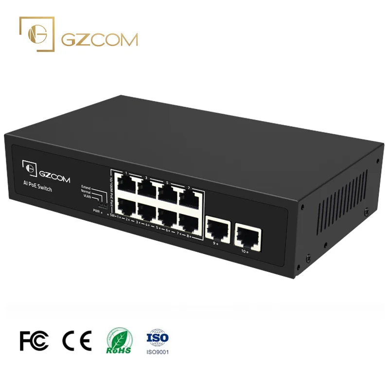 High quality 8 ports 10/100m network switch 8 2 ai poe switch 8 port 10/100mbps PoE Switch