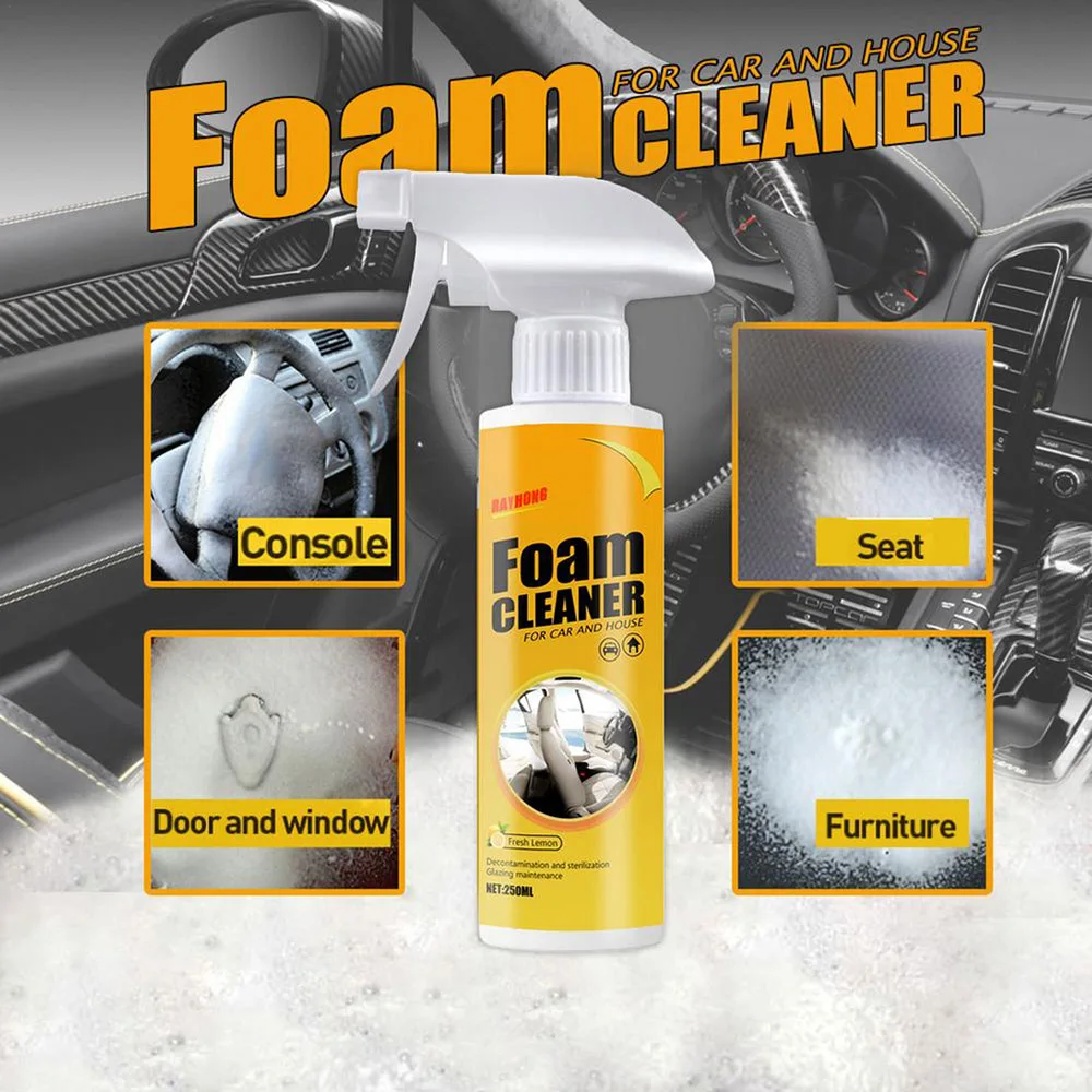 Powerful car interior cleaner high foam spray multi purpose car seat cleaner
