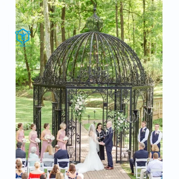 YUANJU cast european style wrought iron wedding gazebo