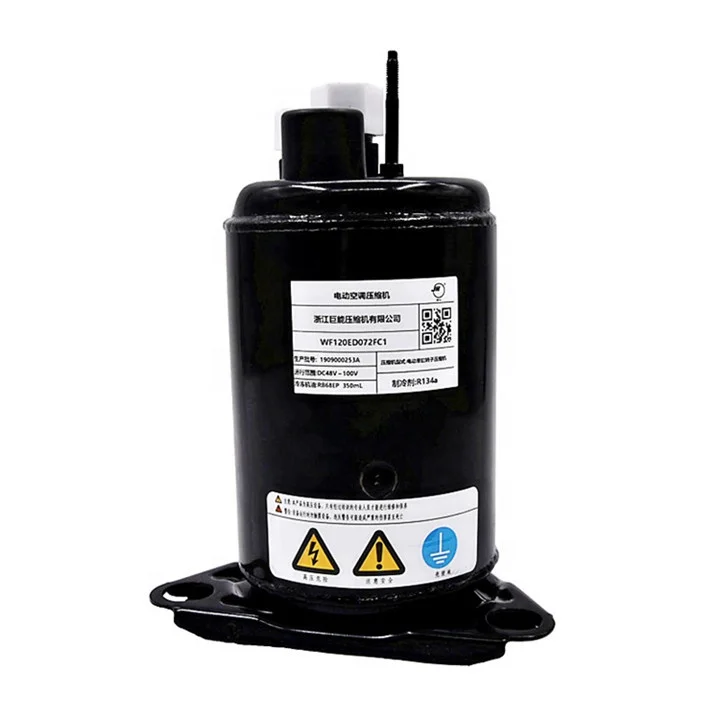 48v 6000 btu compressor air conditioning for small electric car vehicle