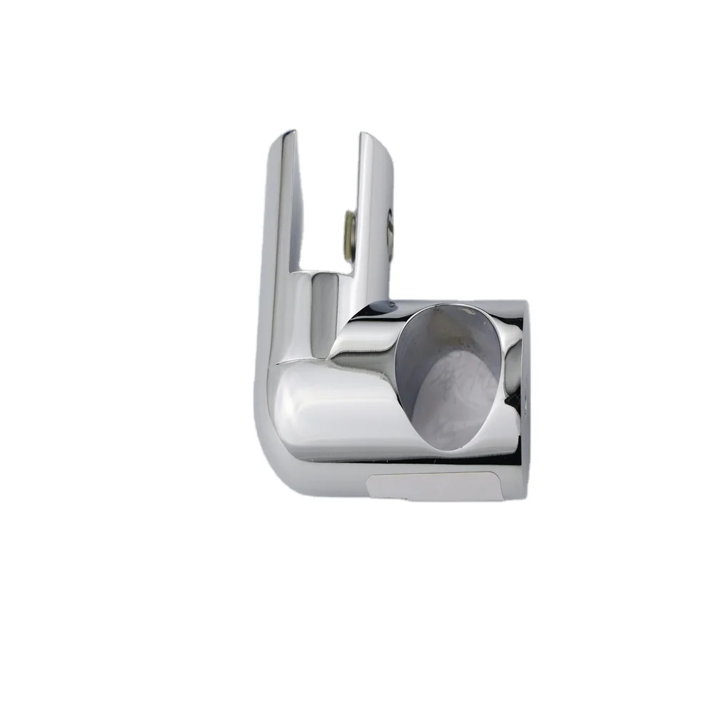 Glass Holder 90 degree round  pipe Connector  for  19/25 mm  pipe fittings  Bathroom Shower Door