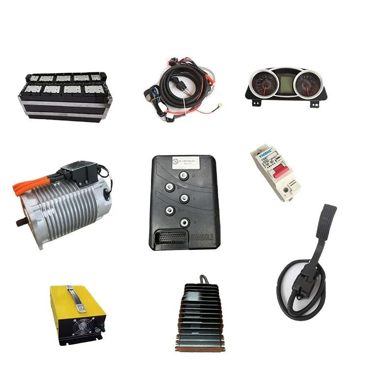 SHINEGLE High Efficiency 3KW 48V AC EV Motor Rear Axle Gearbox Controller CE EV Conversion Kit for Golf Cart/Tricycle