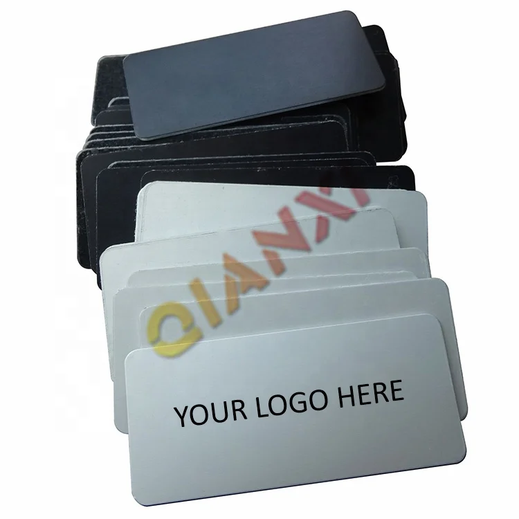 Customized black anodized Metal logo name plates aluminium label nameplates