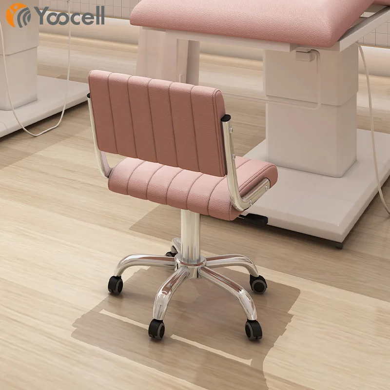 Yoocell professional portable rolling salon stool chair with wheels massage spa hair cutting stools beauty nail chair