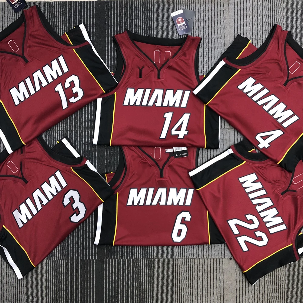 75th anniversary heat press majestic jersey Miami james basketball jersey original 1:1 basketball shirts basketball wear custom