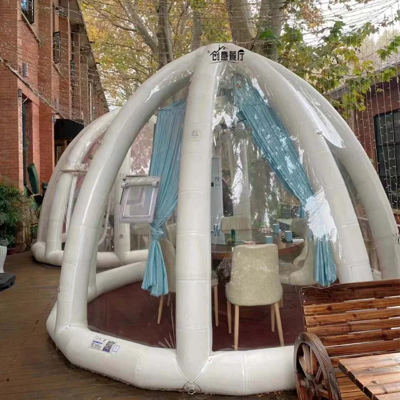 Bubble tent house outdoor clear inflatable bubble camping tent Dome clear NanXiang bubble tent house for camping