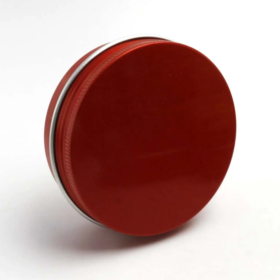 Cosmetic Cream Packaging Container Metal Can 2oz 60ml 60g Red Colorful Aluminum Jar Empty Small Round Tin Box AJ-CC154