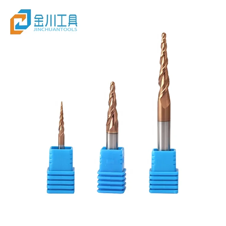 Tapered Ball Nose Carbide End Mill R0.5*D6*20*50L*2F HRC55 Engraving Milling Cutter router bits for woodworking router bit