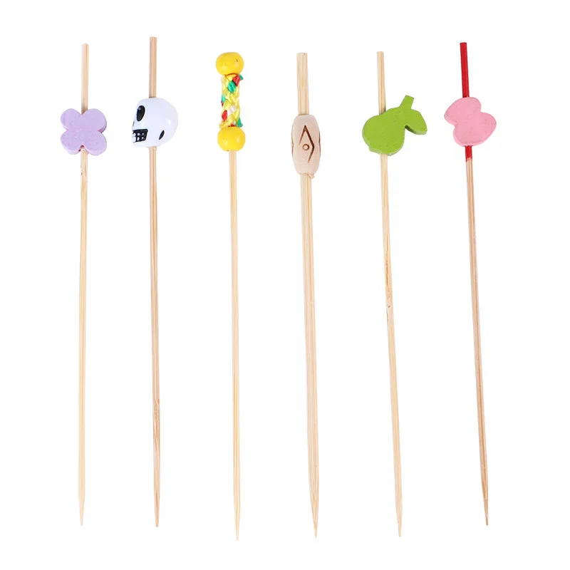 Martini Olive Skewers Reusable Sandwich Sticks Appetizer Toothpicks Fruit Stick, Cocktail Pick for Bar Party