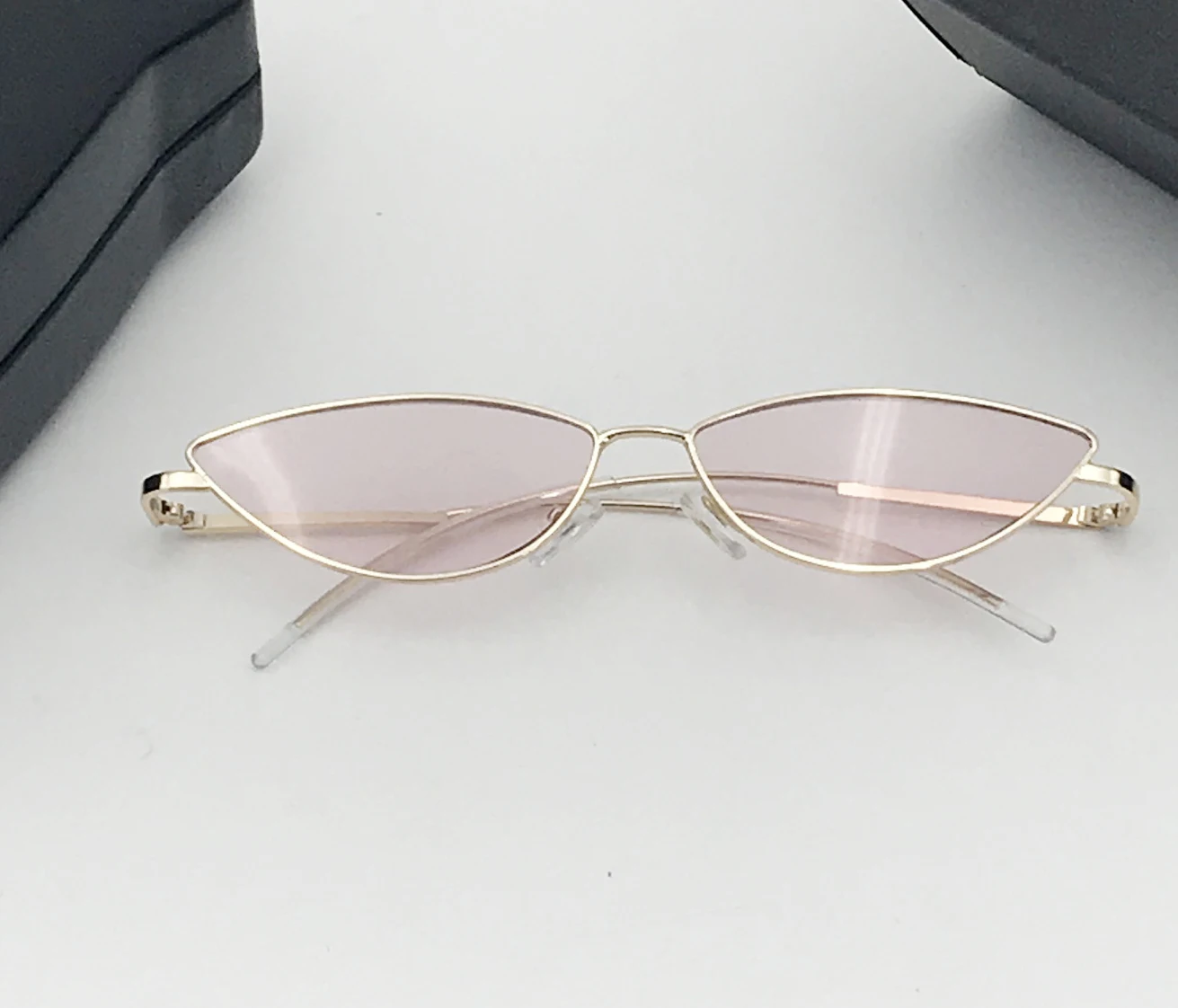 metal frame cat eye sunglasses small sunglasses women
