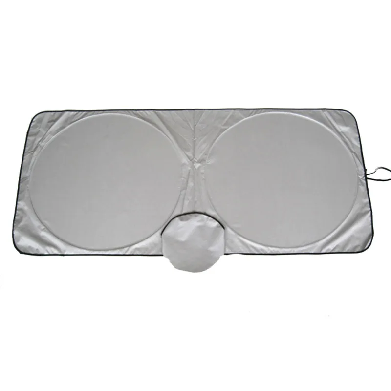2024 Foldable Front Sun Shield Sun Shade Reflective Polyester Block Cover Heat and Sun Car Windshield Sunshade