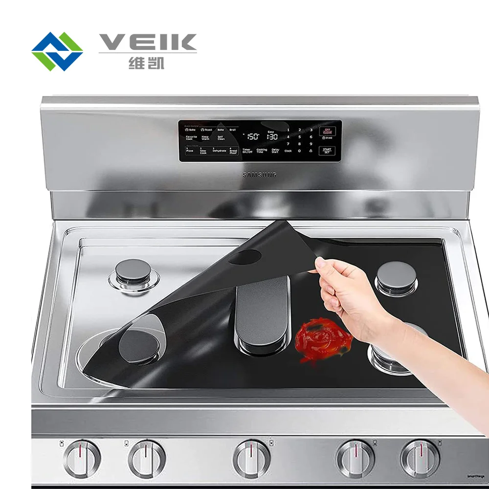 High-Temperature Oil Resistant Stove Top Mats Non-Stick Burner Gas Stove Protector Washable Outdoor Charcoal Accessory Cooking