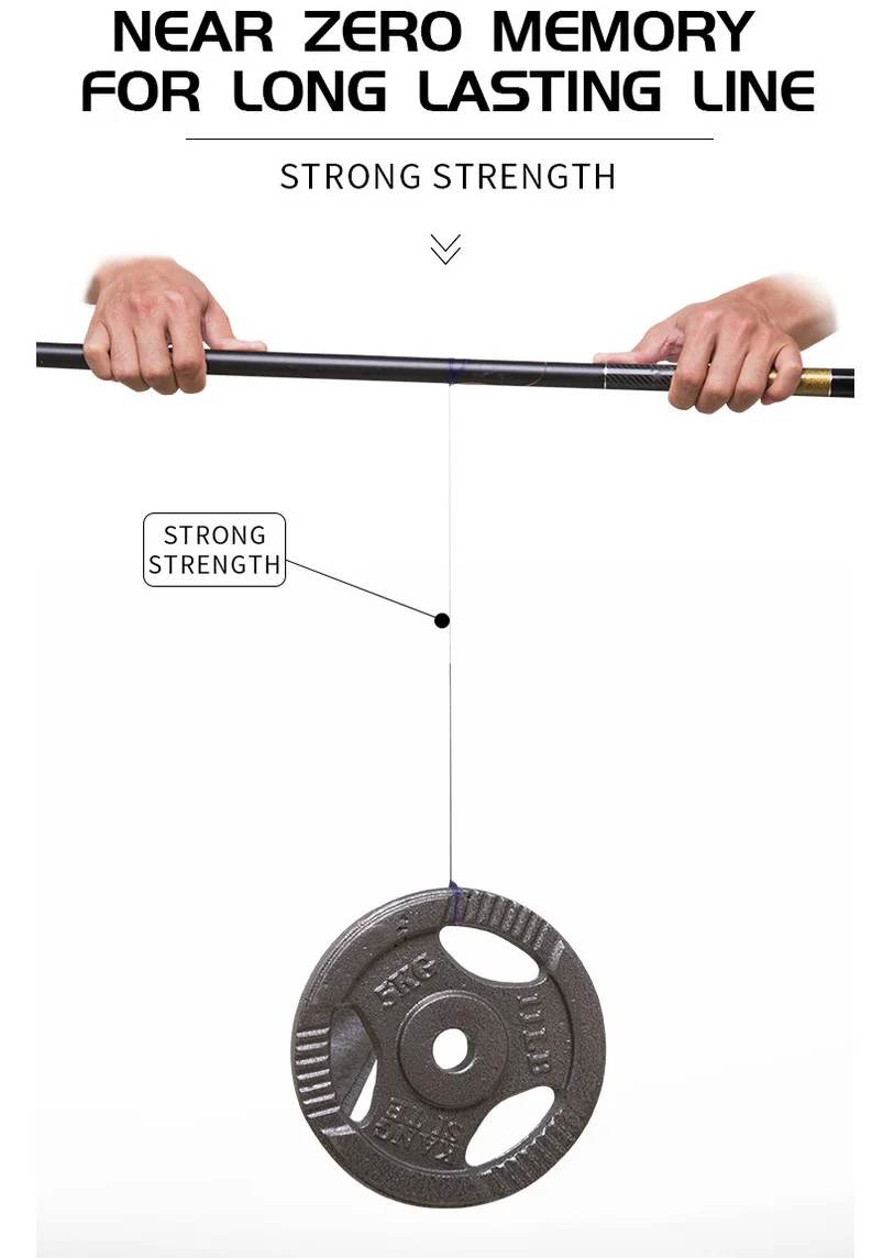 Monofilament Fishing Line for Fishing Lines Super Strong Nylon Hot Selling 300m Standard Green Level 10 Pcs OEM Acceptable