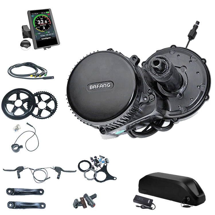 bafang 8fun electric bike part 36V BBS01 BBS02 bike 48V 750W BBS02B 1000W BBSHD Mid Drive Motor Kits with lithium Battery