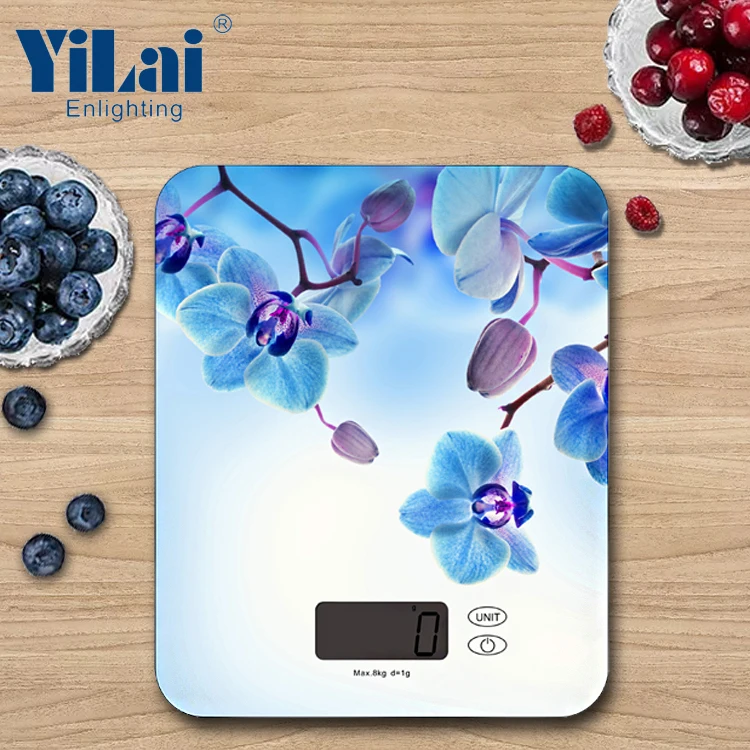 Waterproof glass surface digital electronic kitchen weight egg food scale chicken weight glass with LCD display