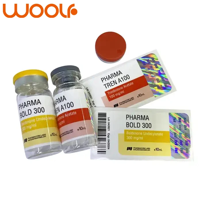 Custom printed waterproof Medicine Pharmaceutical packaging 10ml steroid vial labels and boxes China supplier nice packaging