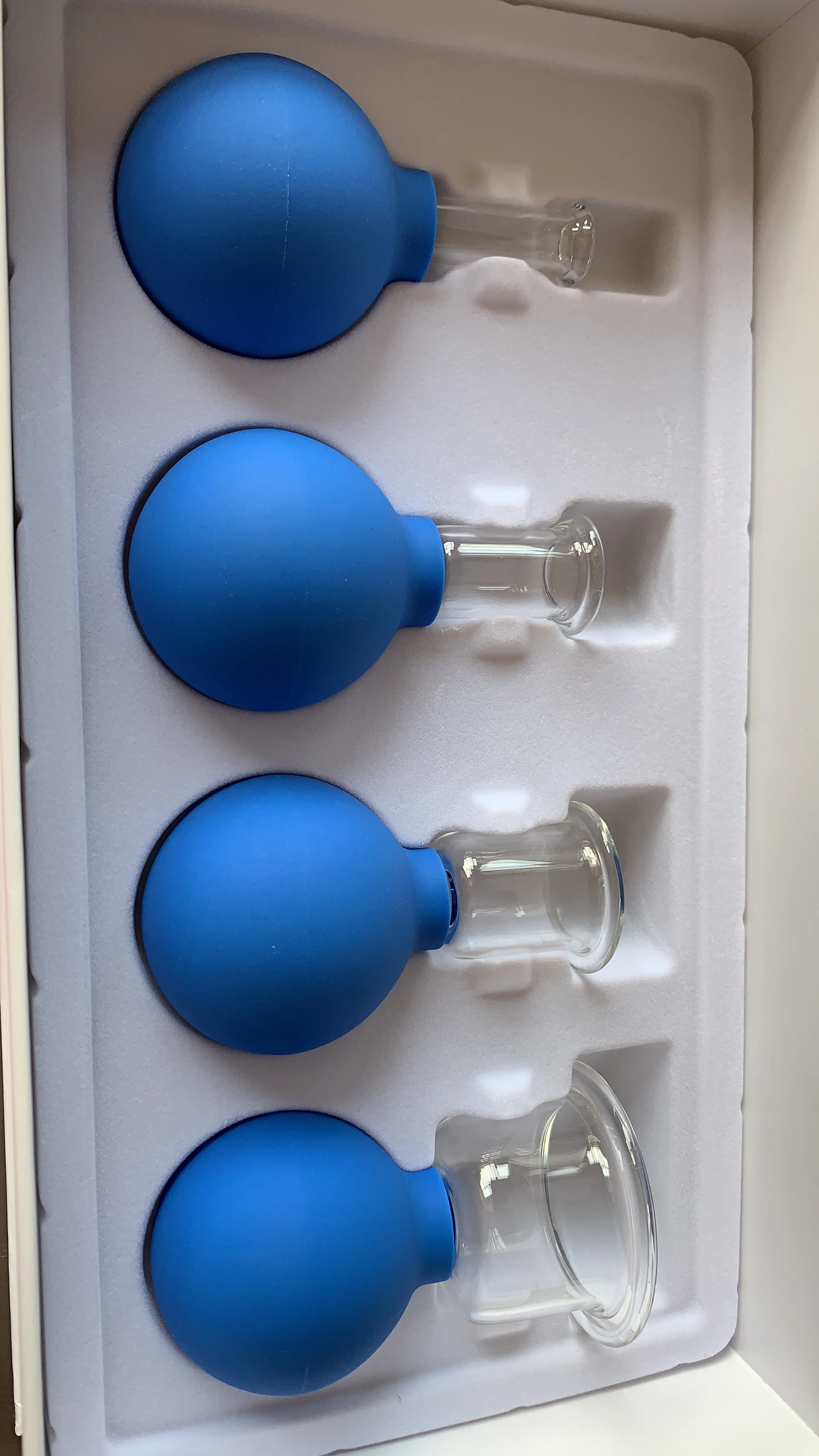 Silicone Facial Cupping Therapy Set - Eye and Face Vacuum Massage Cup Kit