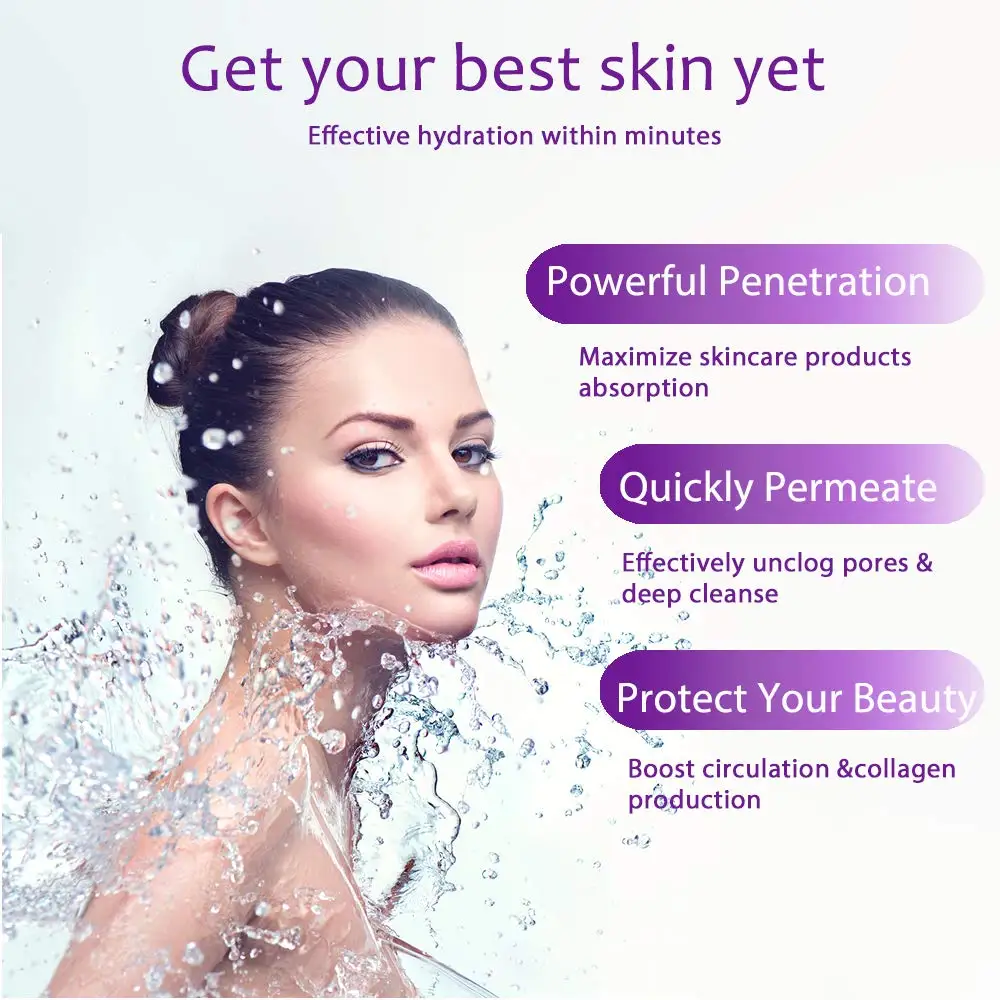  Professional Handheld Mini 2 in 1 Facial Face Steamer Deep Cleanser Mist Steam Sprayer Spa Skin Vaporizer
