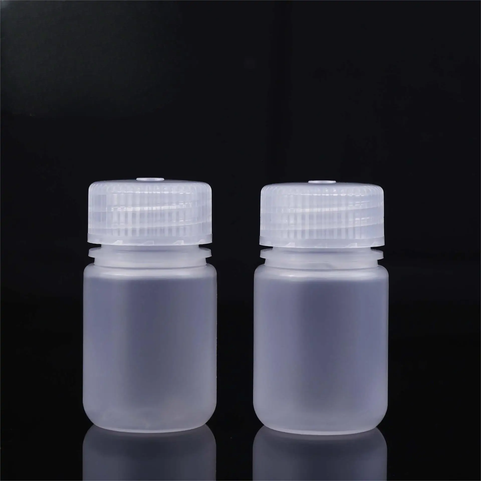 30ml reagent PP plastic packaging high temperature resistant sample vials transparent pigment powder dispensing bottle