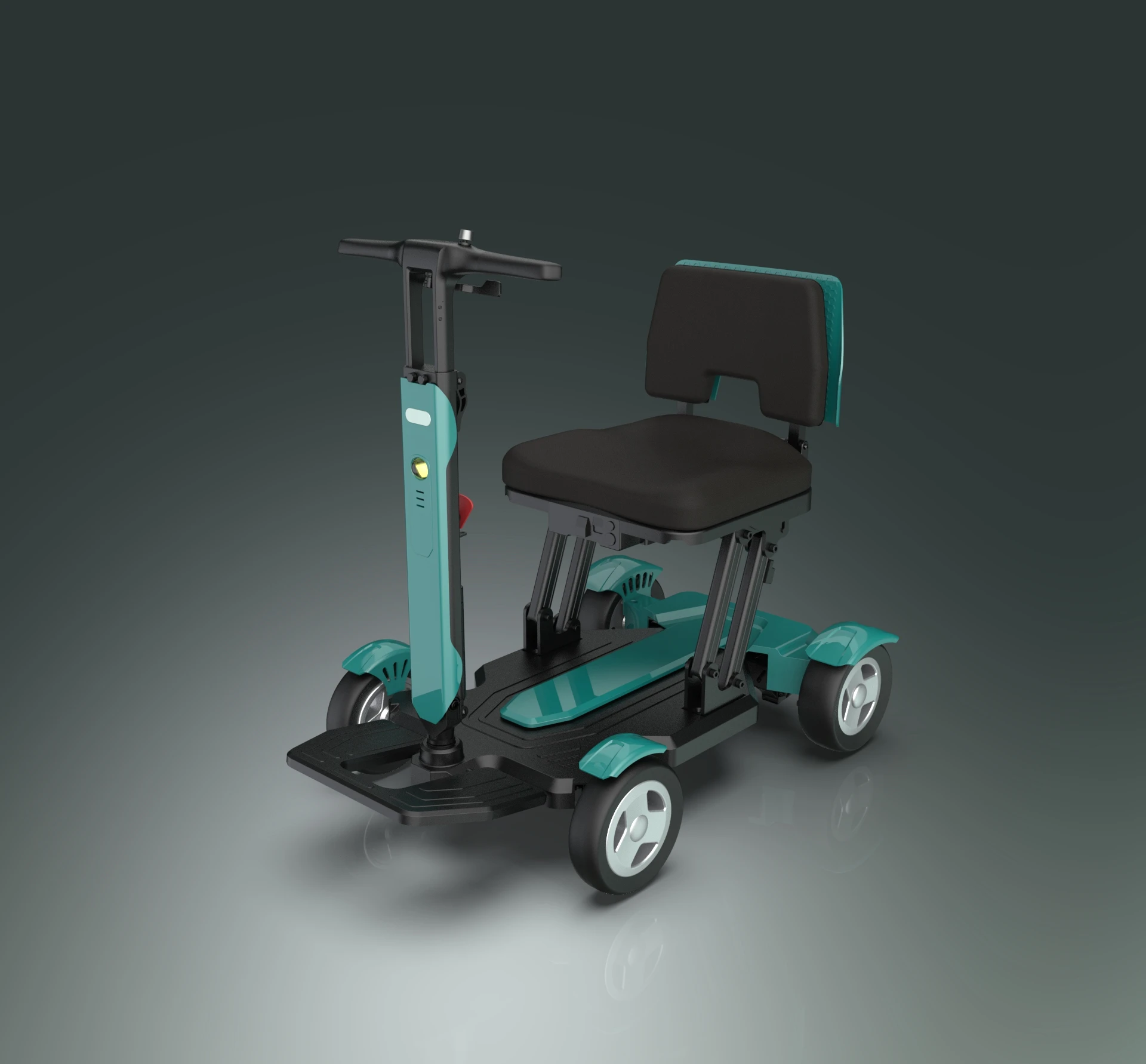 MIJO MA01 Folding Adult 4 Wheel Power Electric Mobility Scooter With One Seat Can Mobility Scooter for Elder
