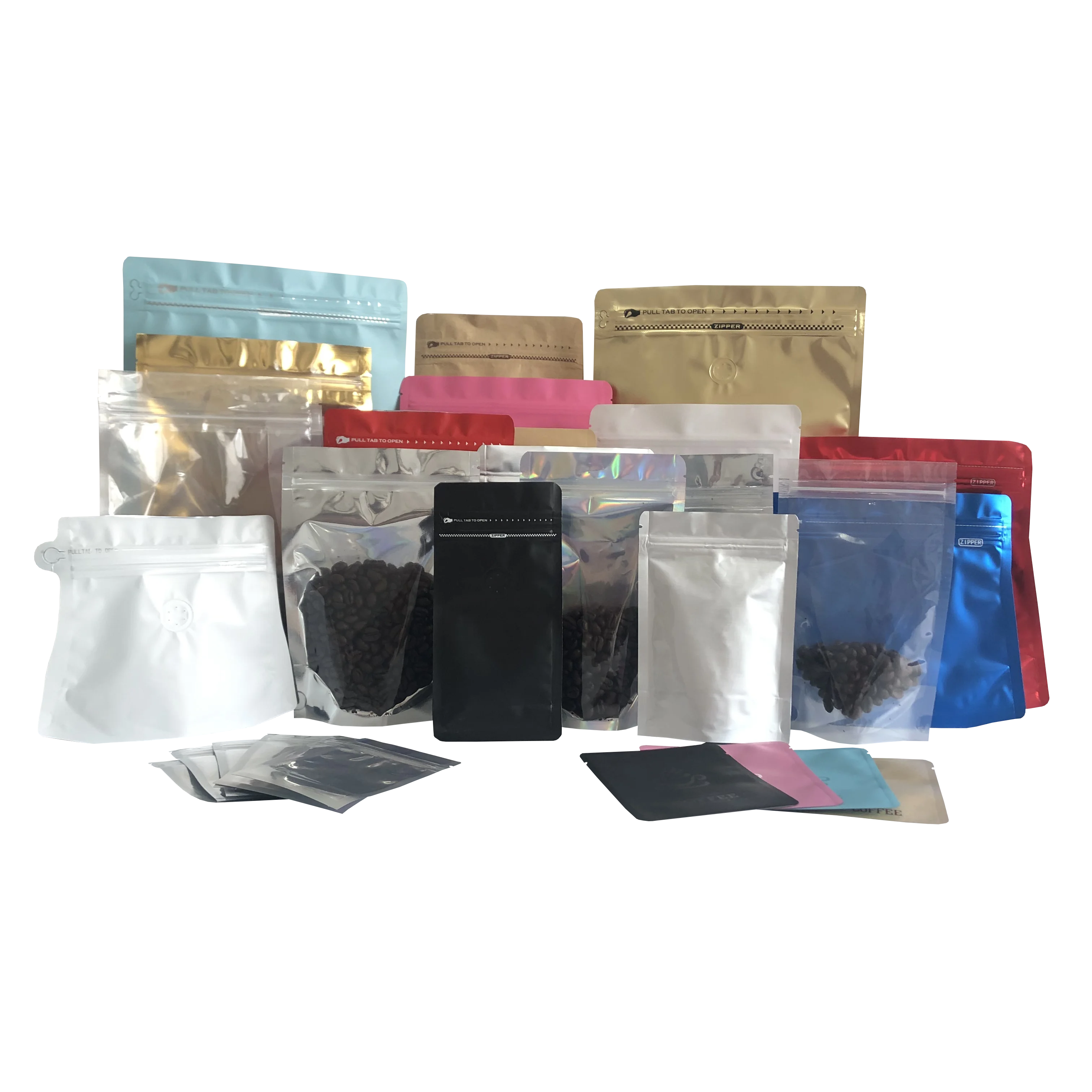 Custom printed resealable recyclable plastic wrap food bags shopping bags with logos