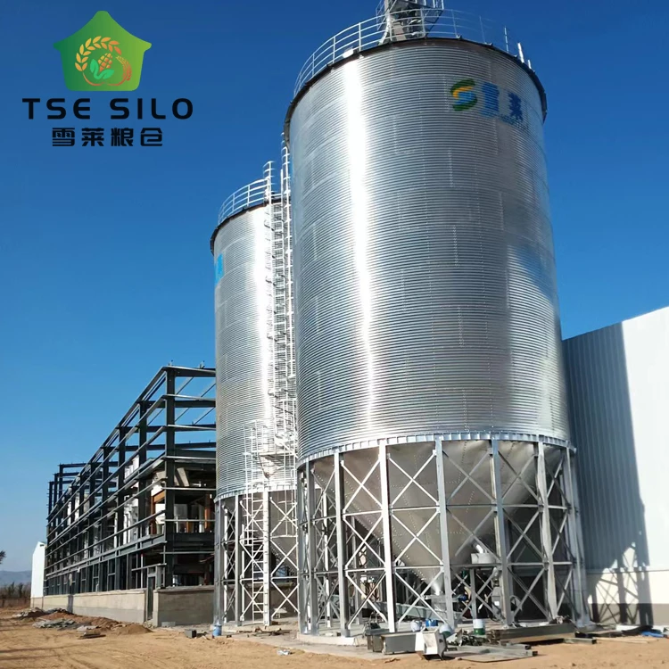Galvanized steel food factory grain storage assembly silo