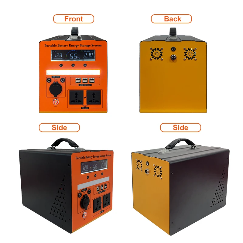 Portable 700w 1100w 1500w LFP  Battery for Solar Power System